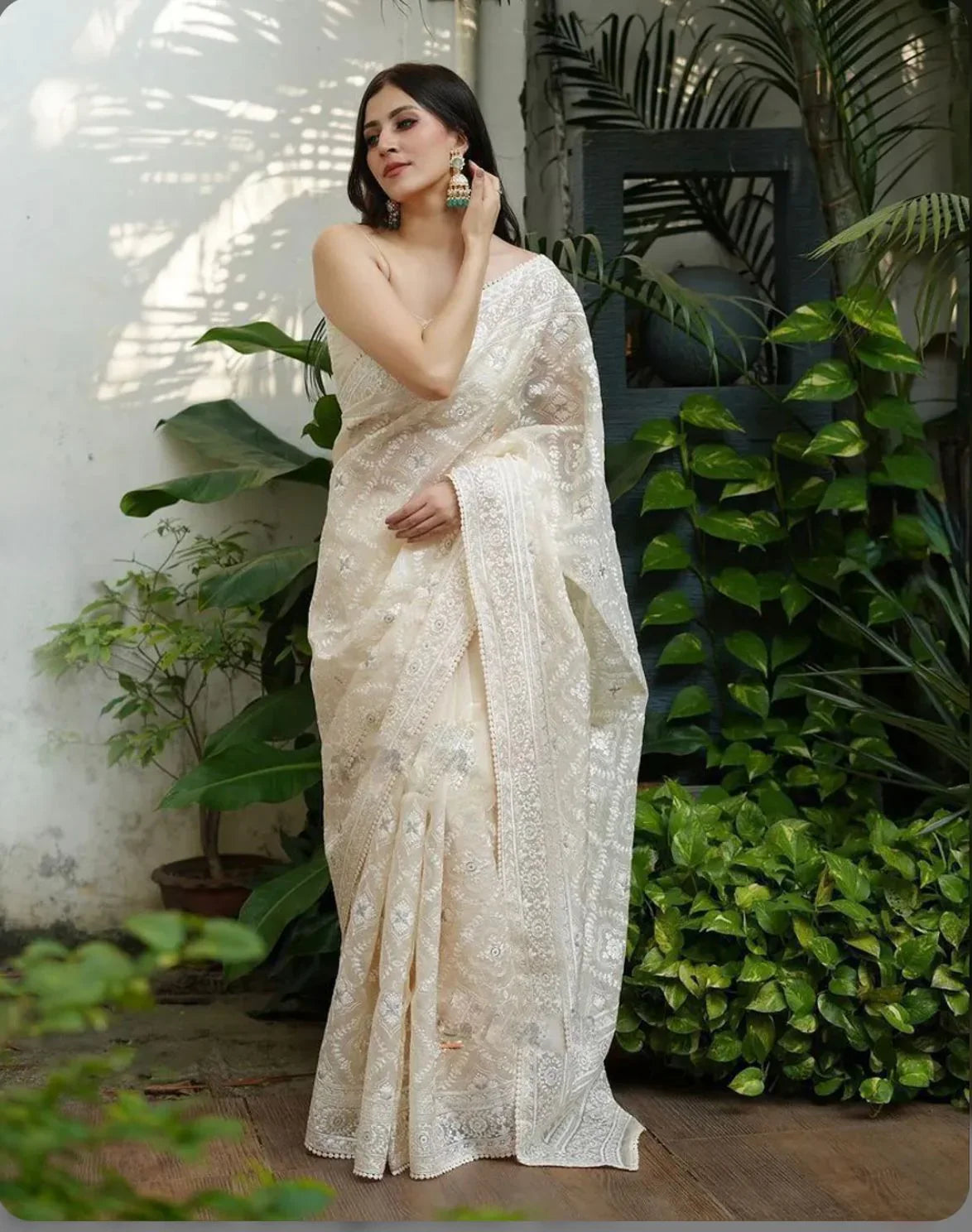 ORGANZA SAREES