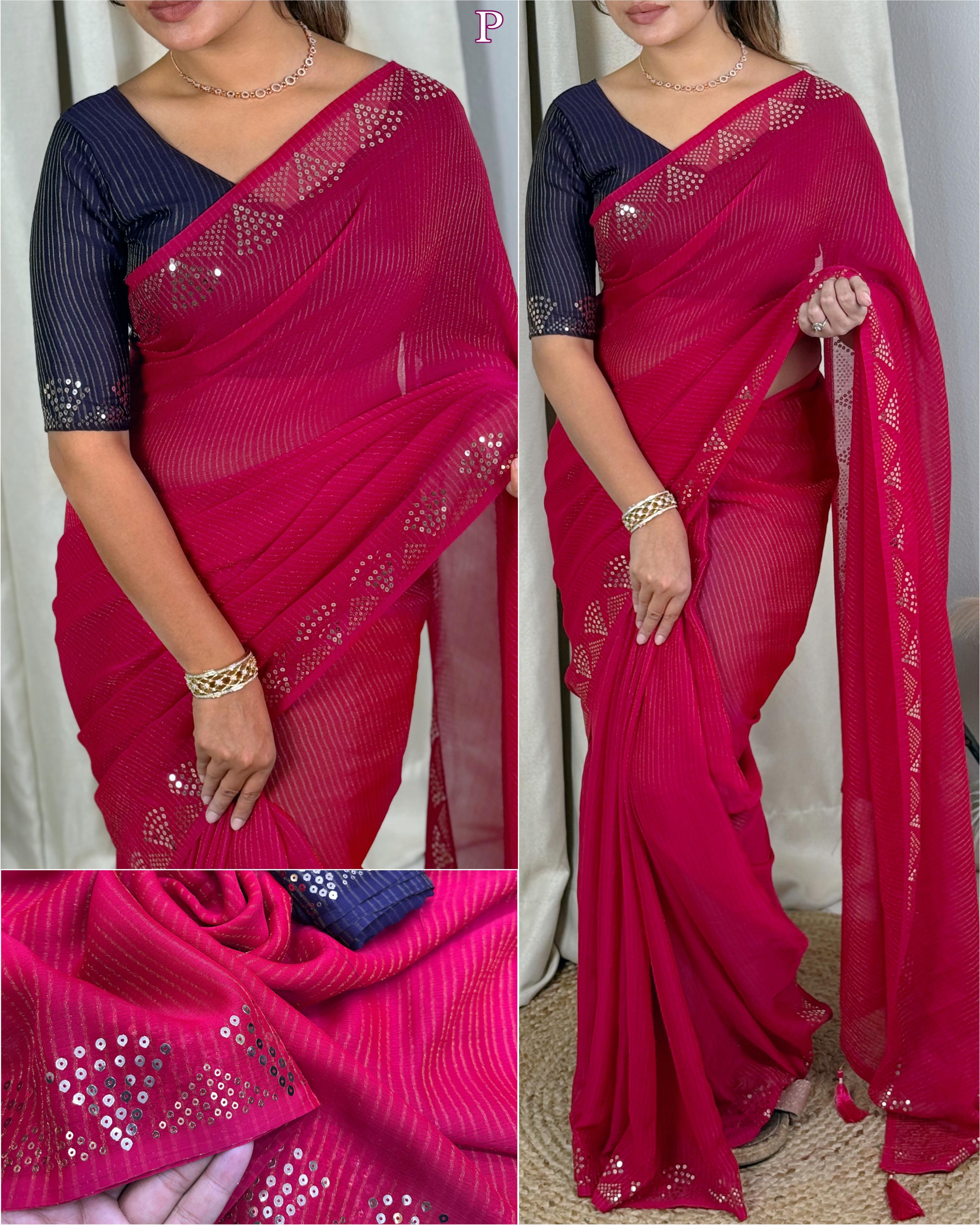 NC GORGETTE SAREE
