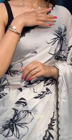 FLOWER DESIGNE PRINT SAREE