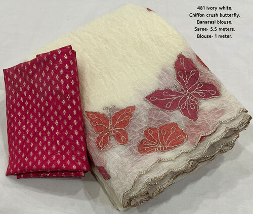 CRUSH BUTTERFLY SAREE