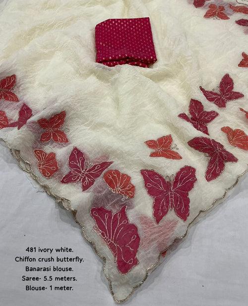 CRUSH BUTTERFLY SAREE