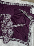 EMBROIDERED SAREE KOTI BLOUSE