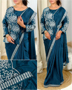 EMBROIDERED SAREE KOTI BLOUSE