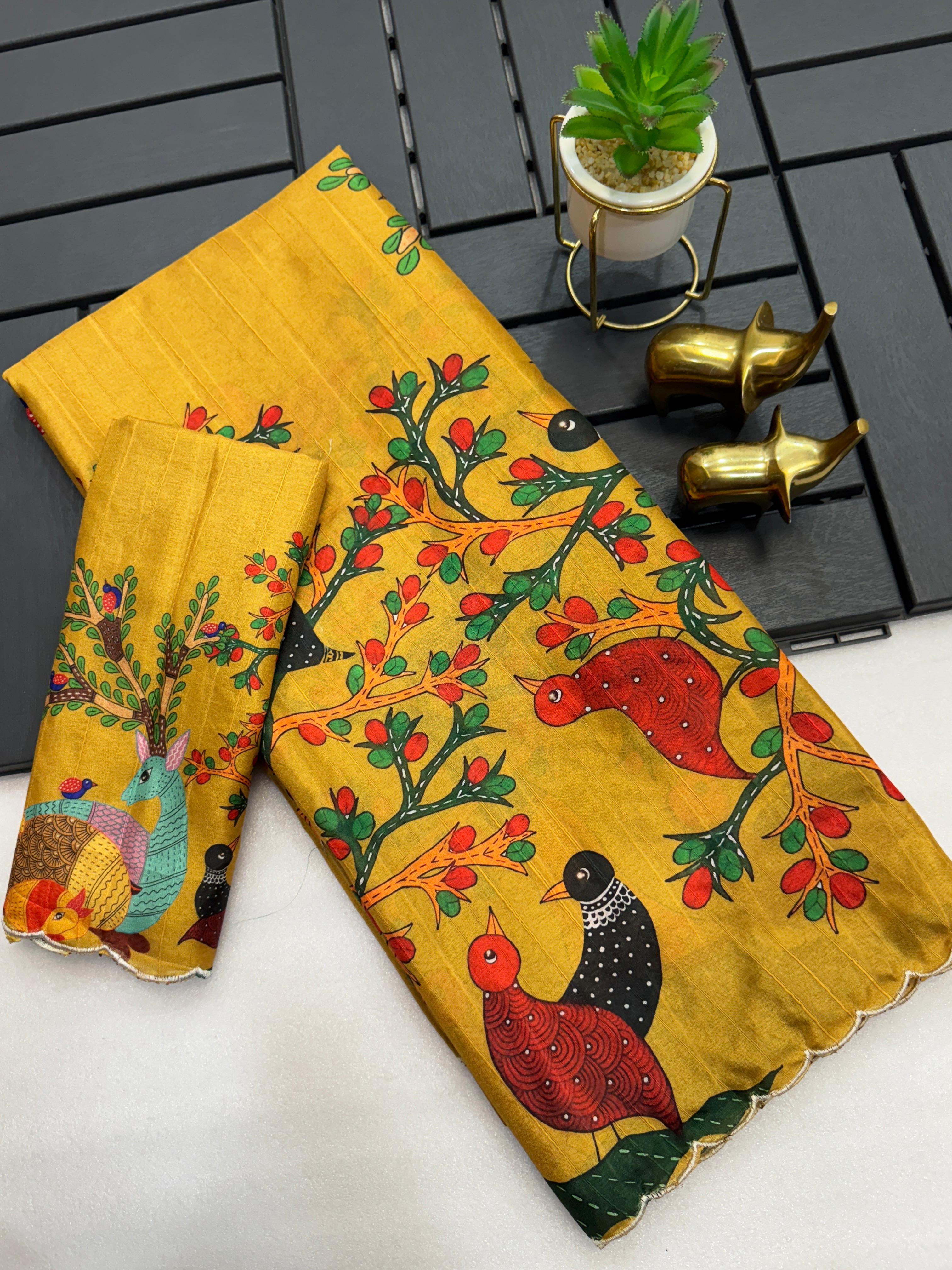 HANDLOOM TUSSAR SILK