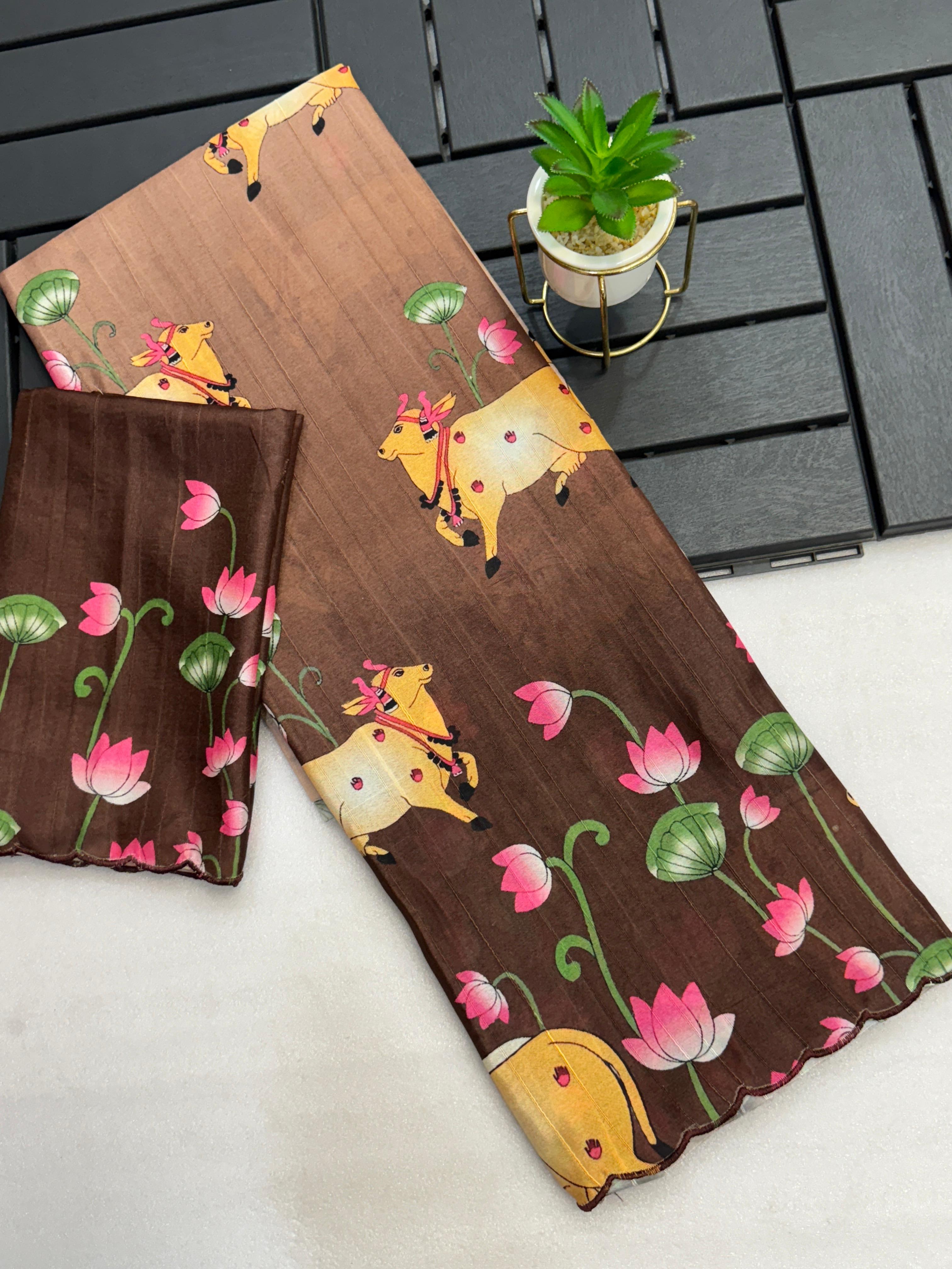 HANDLOOM TUSSAR SILK