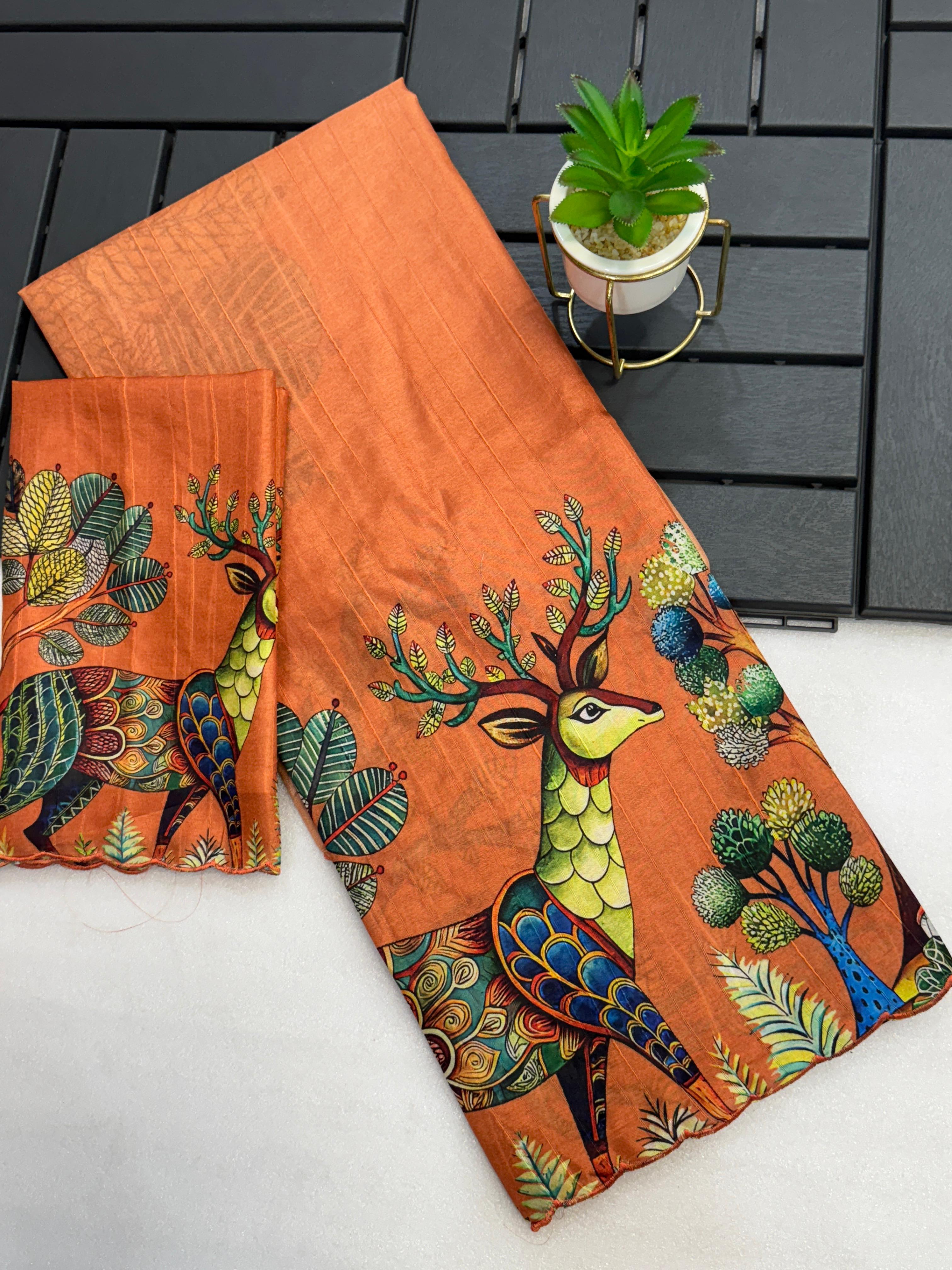 HANDLOOM TUSSAR SILK