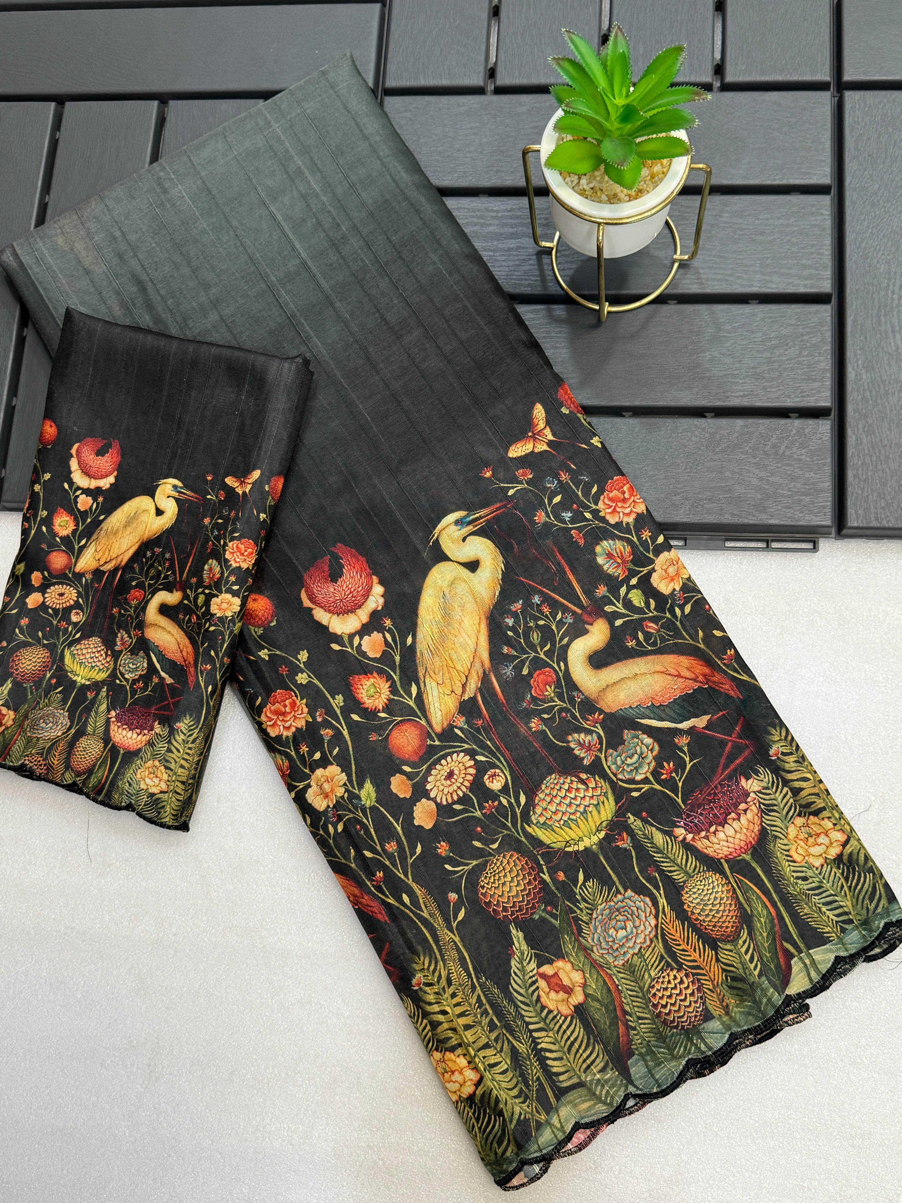 HANDLOOM TUSSAR SILK