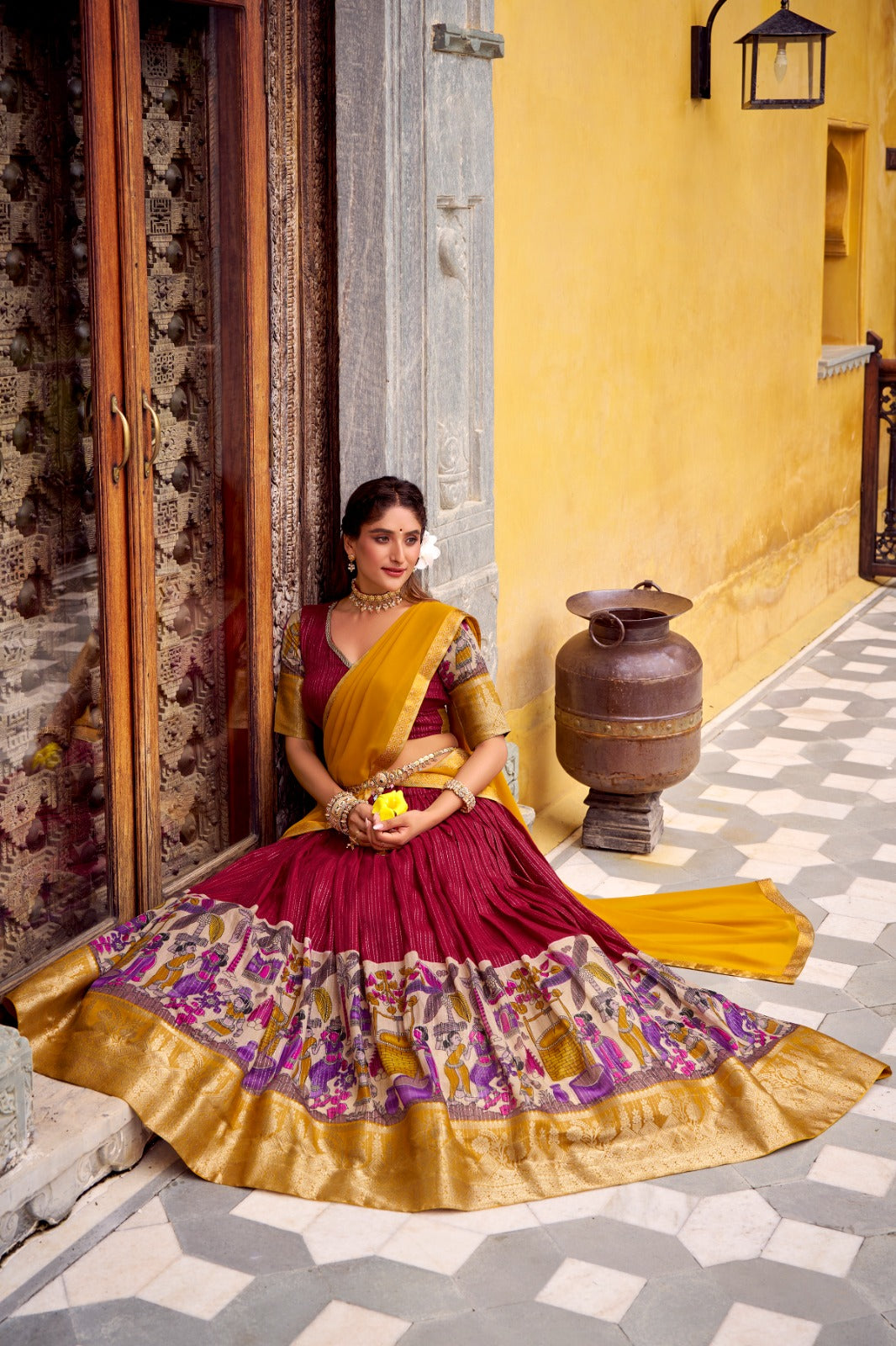 KALAMKARI LEHENGA