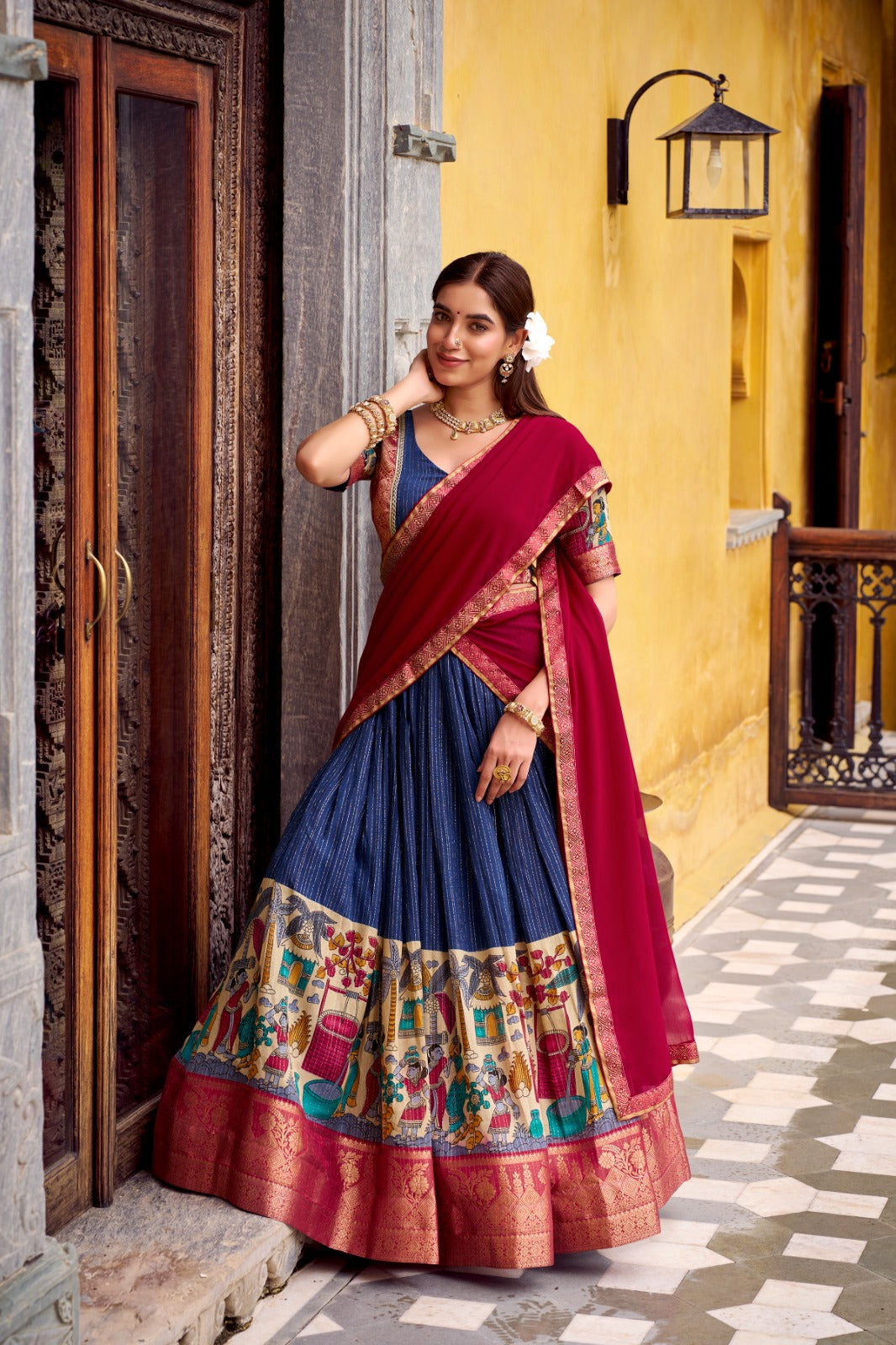KALAMKARI LEHENGA