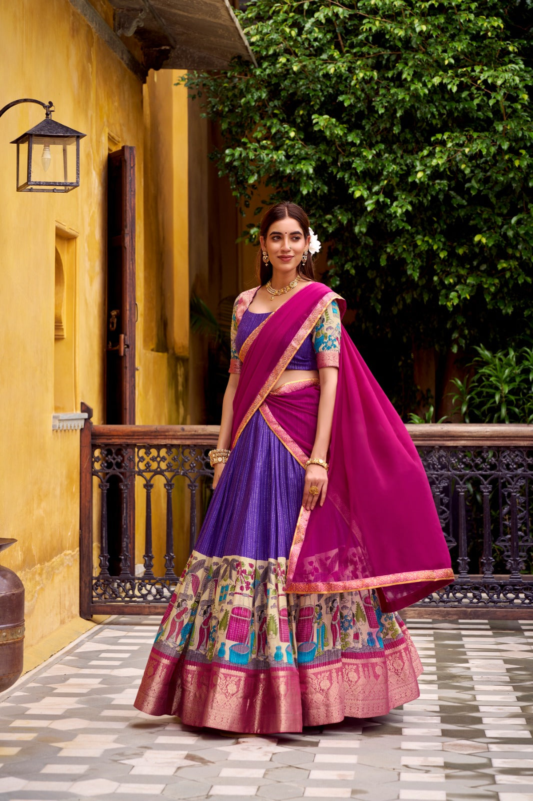KALAMKARI LEHENGA