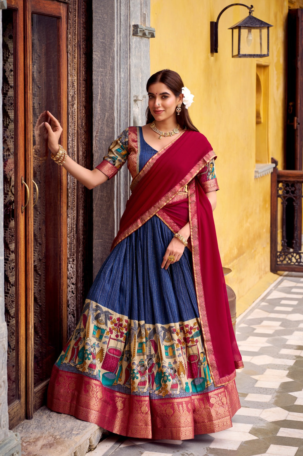 KALAMKARI LEHENGA