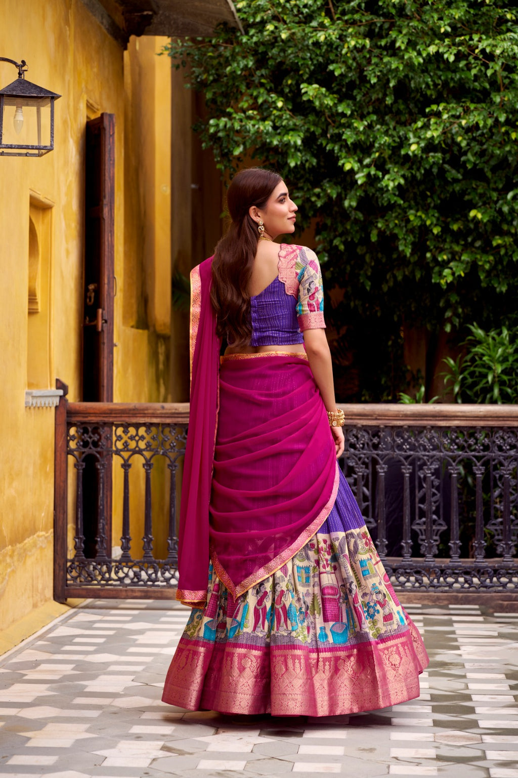 KALAMKARI LEHENGA