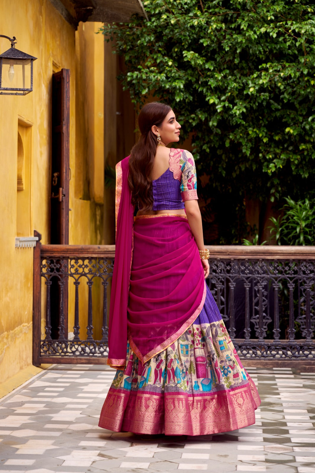 KALAMKARI LEHENGA