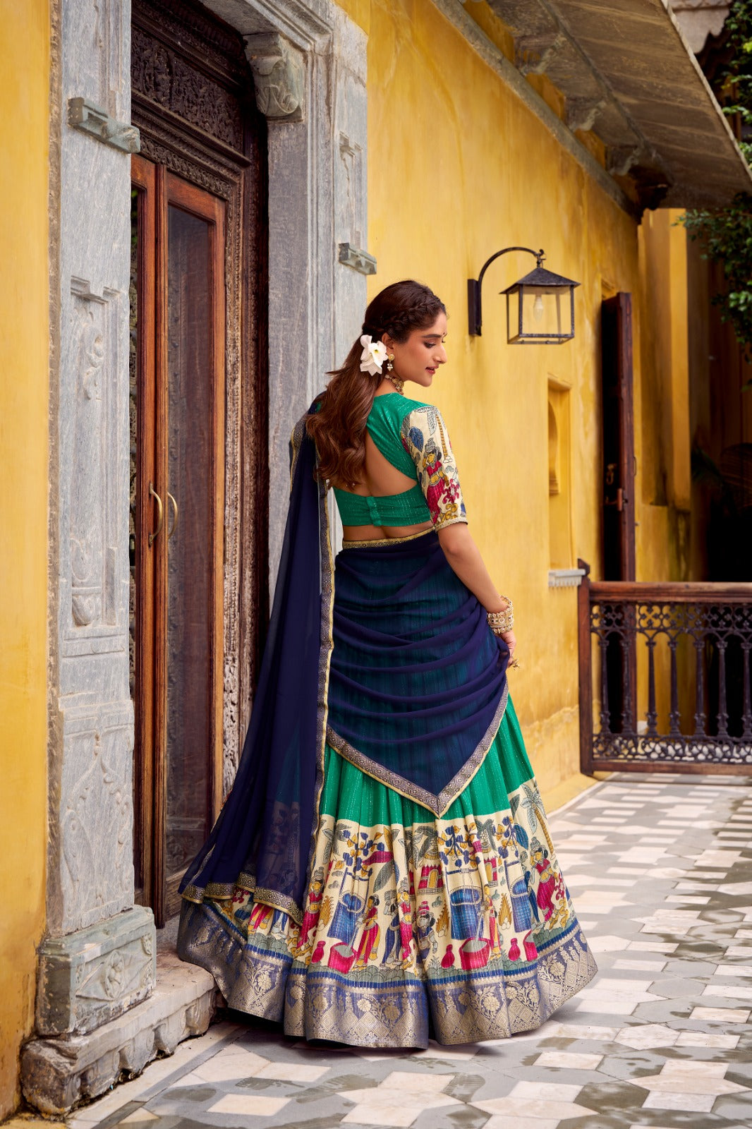 KALAMKARI LEHENGA