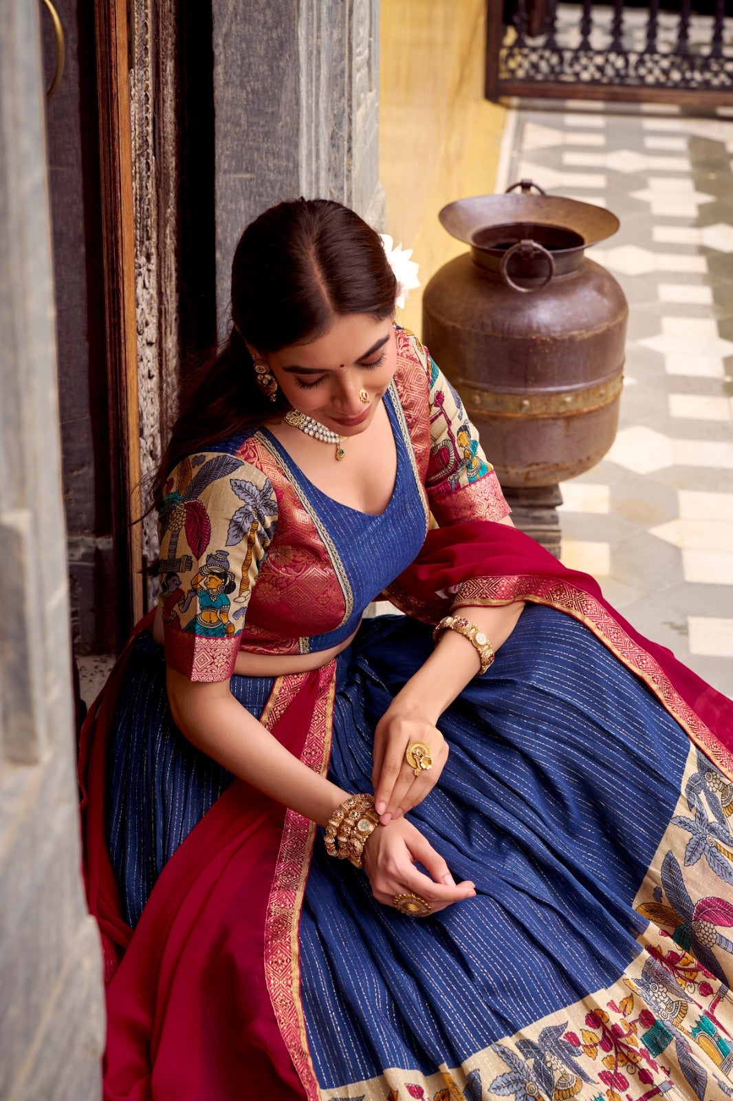 KALAMKARI LEHENGA