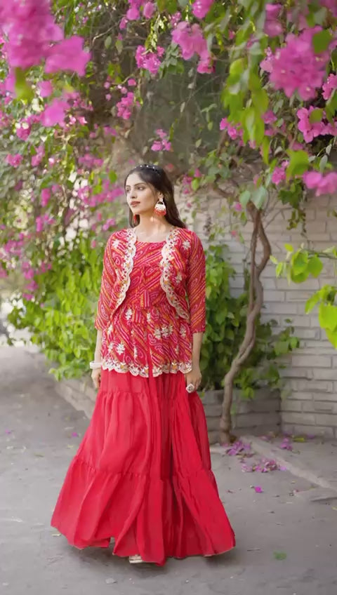 HOLI SPECIAL BANDHEJ LAHENGA TOP