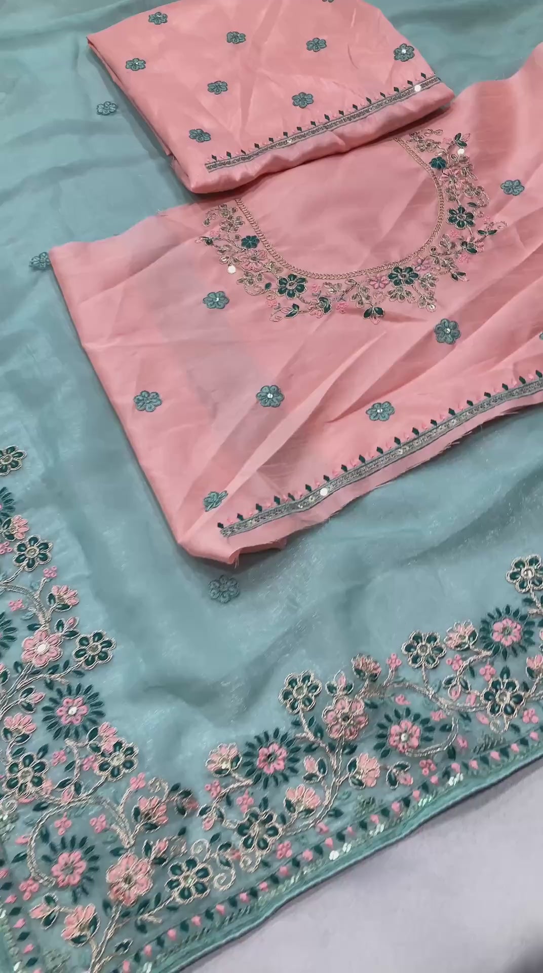 WEDDING WEAR GOREGETTE SAREE
