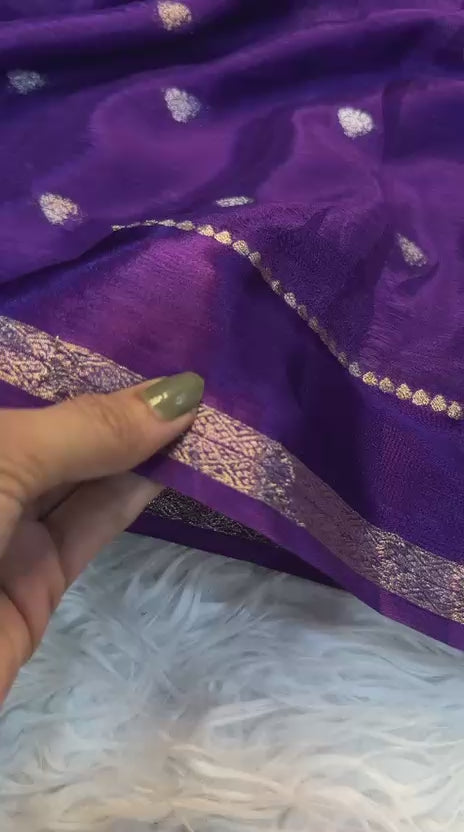 PURE VISCOSE GOLD SAREE