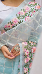 Semi Pure Organza Saree