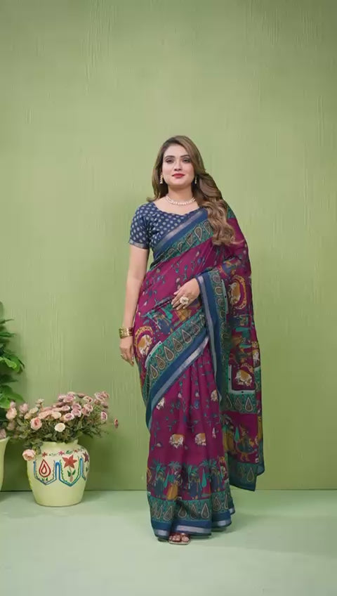 TRADITIONAL SAREE ART MEETS COMFORT