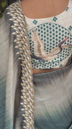 TISSUE SAREE MULTI COLOR