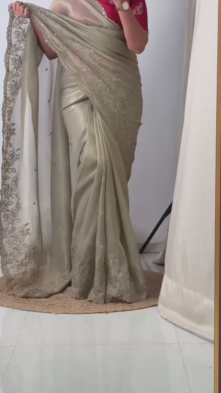TASPA ORGANZA SAREE