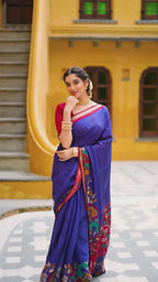 VIRANSHI KALAMKARI PRINT SAREE