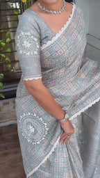 DESIGN -Nargis 🌺 Tusser Cotton Saree