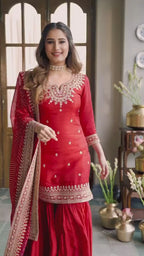 PURE CHINON SILK SUIT