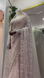 Soft Net Wedding Wardrobe Saree