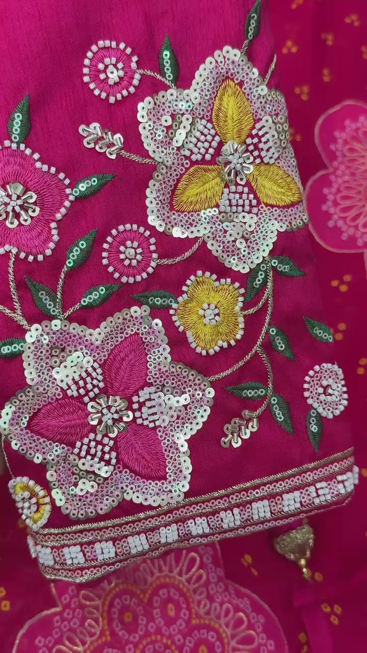 PREMIUM GORGETTE SAREE❤️