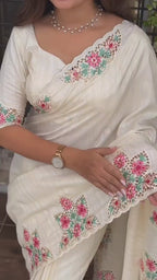 TUSSER COTTON SILK SAREE