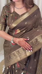 DULL MOSE BEAUTIFUL COLOR SAREE