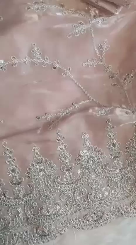 Pure Satin Organza Silk Saree