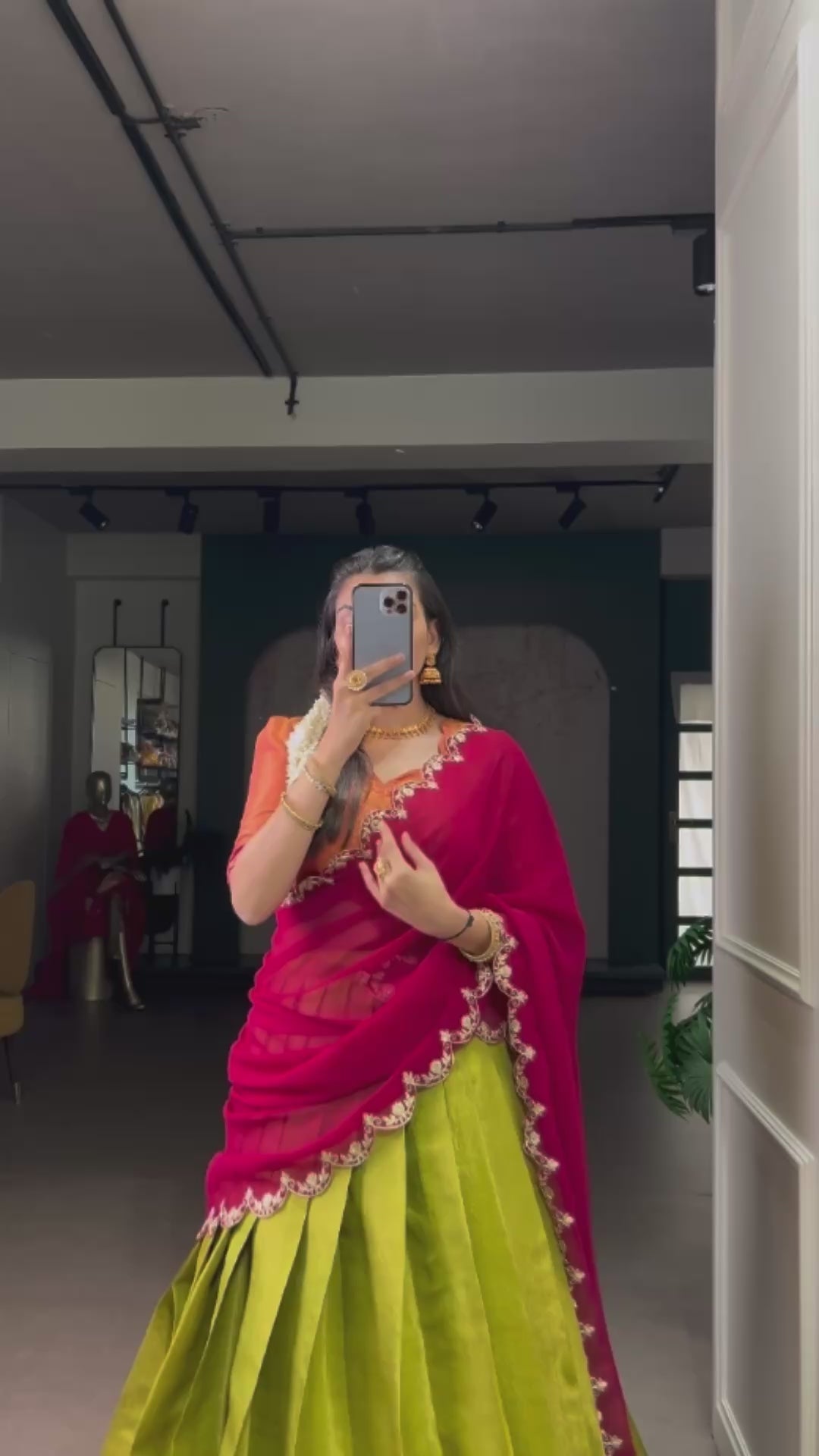 Kanchipuram Zari Weaving Lehenga