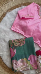 SOFT CHINNON FABRIC TRANDING SAREE