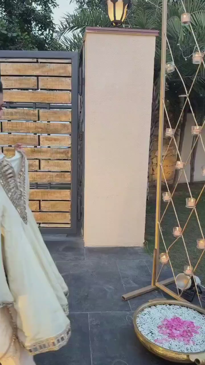 KEDIYA Style Real Mirror Work Kurti Plazzo Set