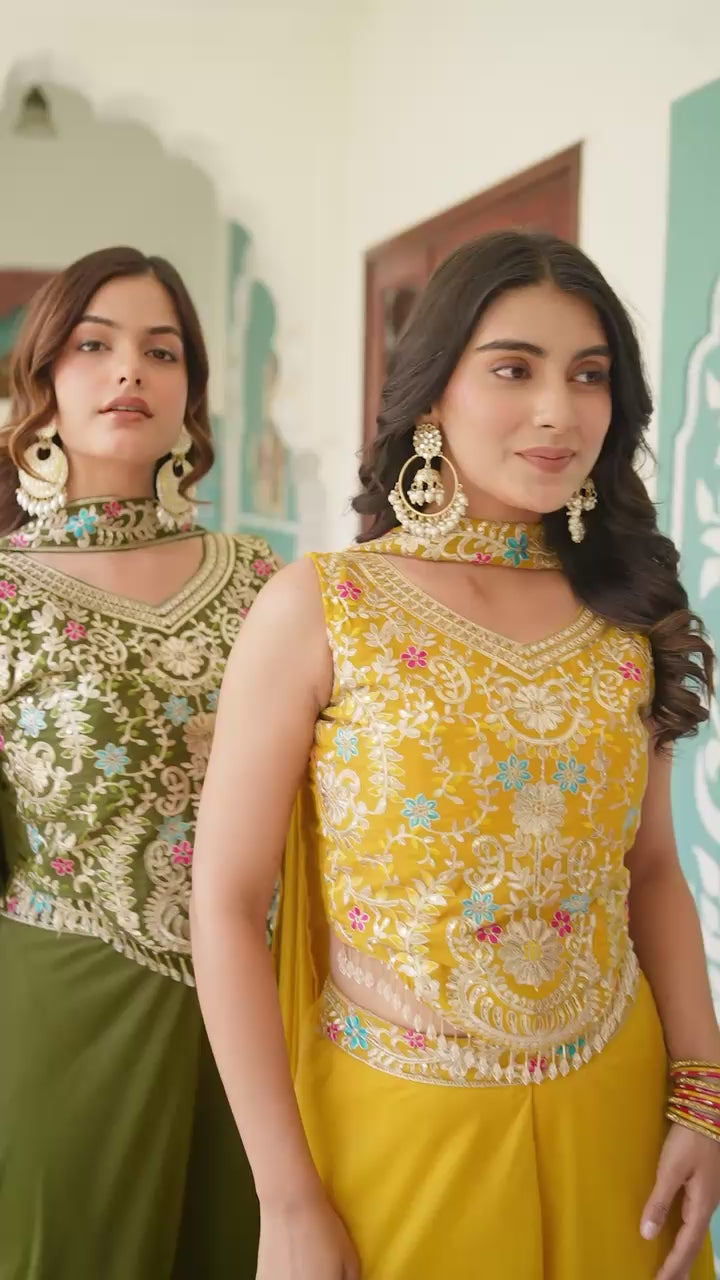 Launching New Designer Plazzo Dupatta