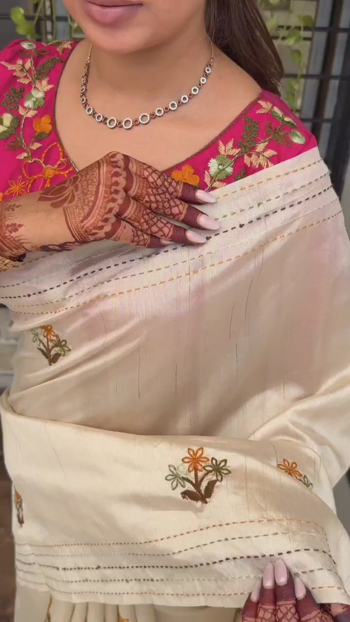 SOFT TUSSER SILK SAREE