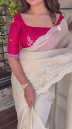 TASPA ORGANZA SAREE