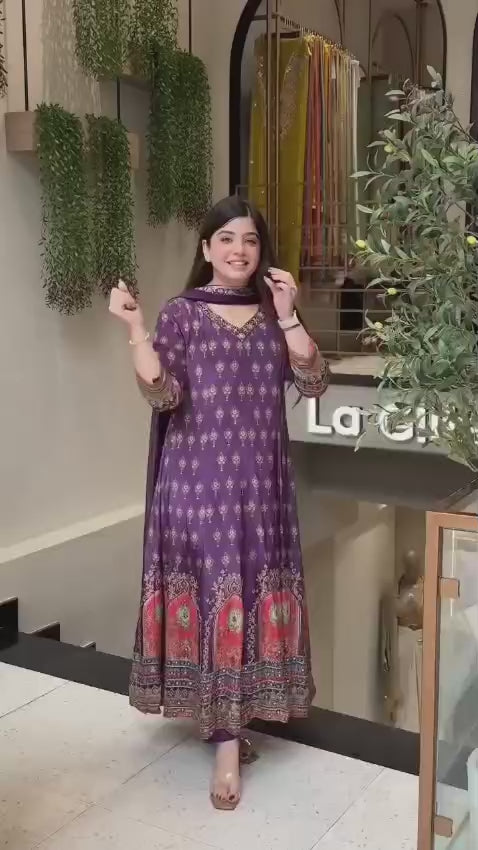 Elegant Anarkali Round Kurti set