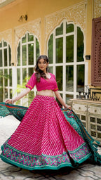*🌷 SILK LEHENGA CHOLI 🌷*