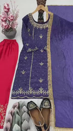 EMBRODERY SEQUENCE GOWN & DUPPATA