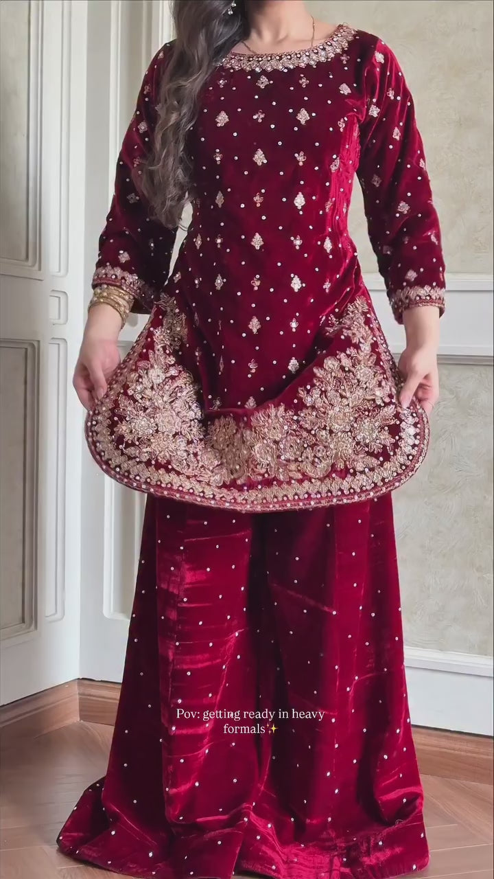 HAVY VISCOS VELVET SUIT