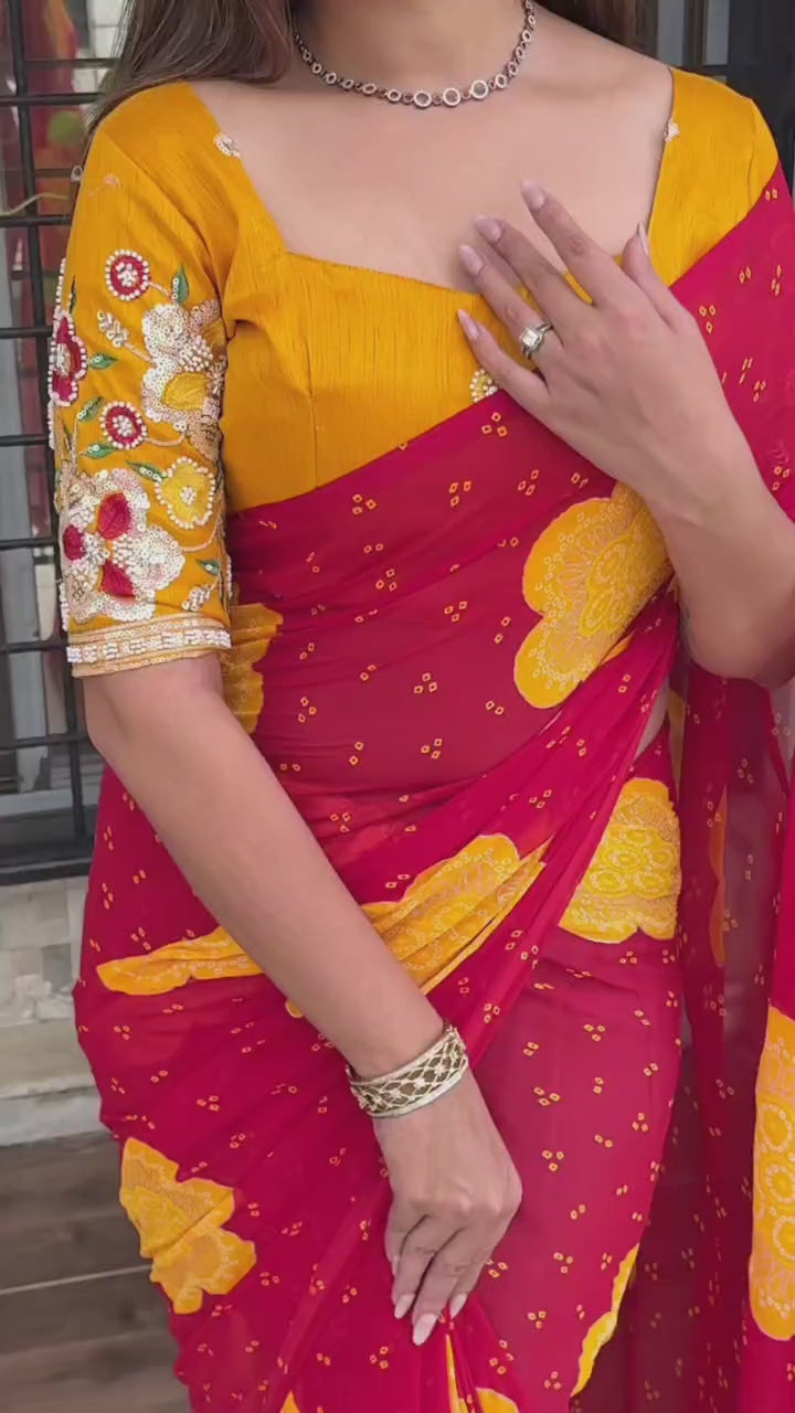 Premium Georgette Saree