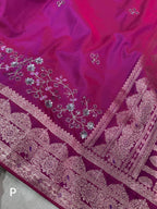 Banarasi Silk With Zari Border Saree