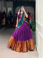 Zari Weaving Work Lehenga
