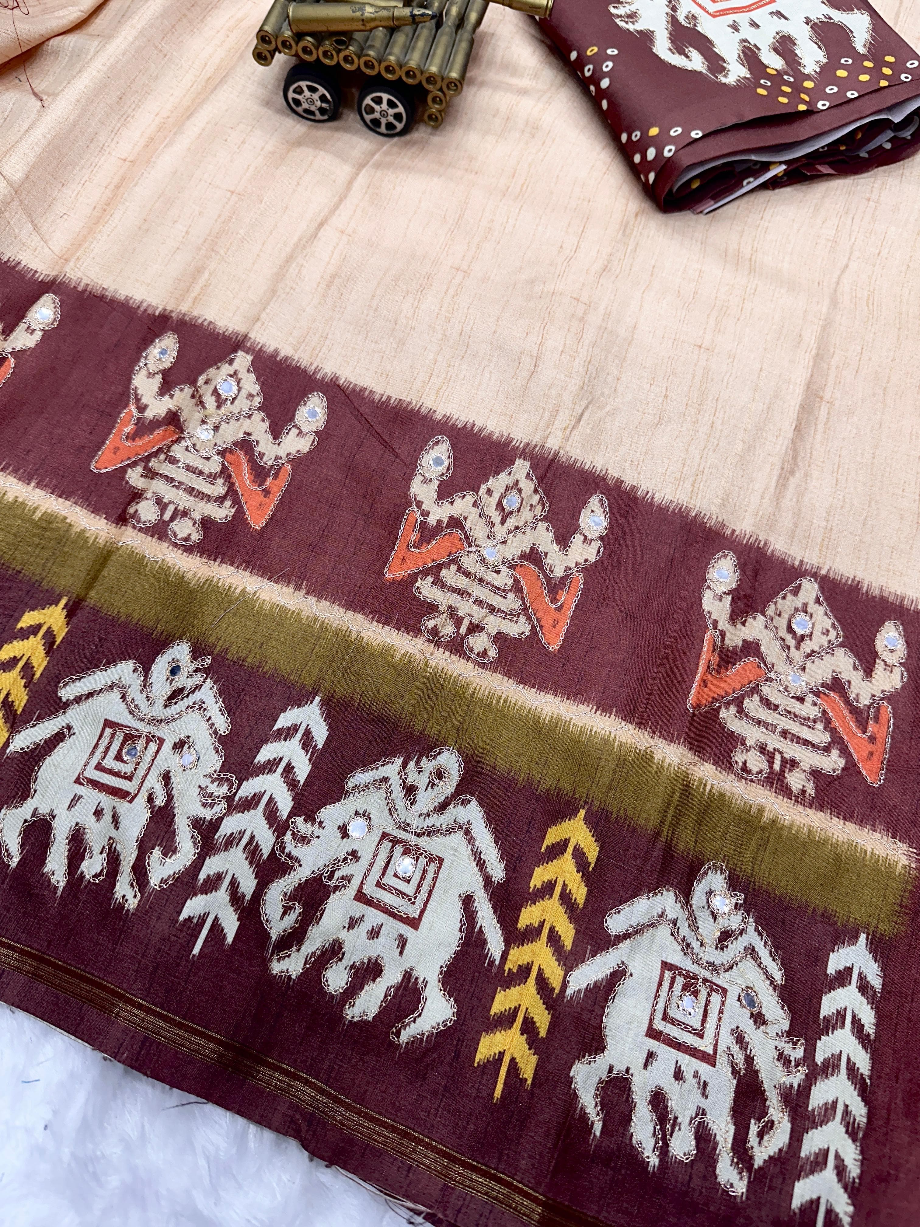 Mahima Tusser Cotton Silk Saree