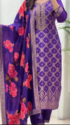 Beautiful Banarasi Silk Suit