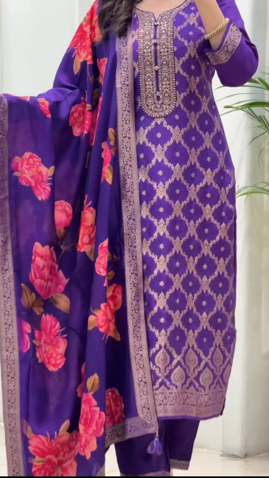 Beautiful Banarasi Silk Suit